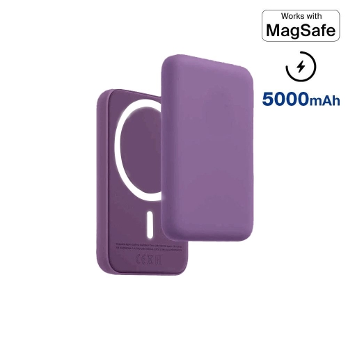 Batterie de secours compatible MagSafe 5000 mah - Violet